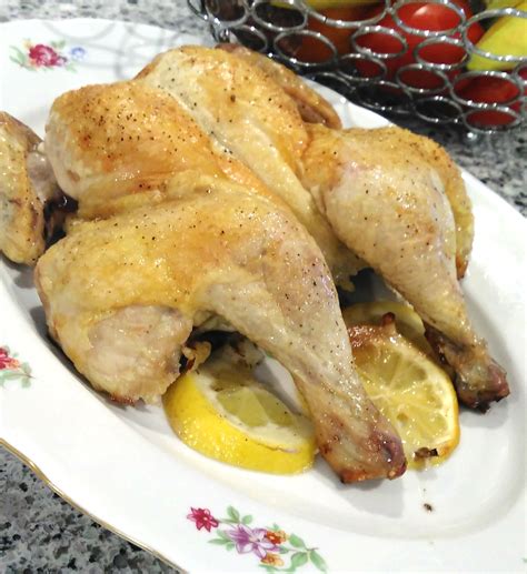 butterflied roast chicken with lemon and rosemary recipe lemon