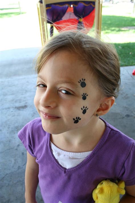 paw face painting trucco  carnevale