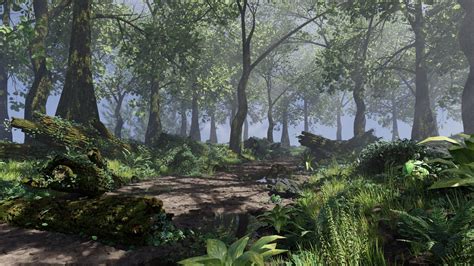 forest scene 3d model cgtrader
