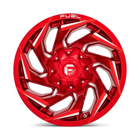 Fuel 1pc D754 Reaction 22x12 8x170 44 Candy Red Milled Wheel Rim Qty