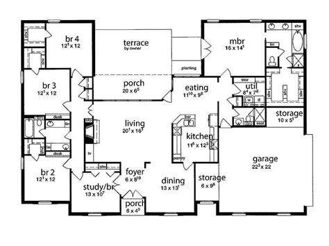 simple  bedroom house plans  home plans design