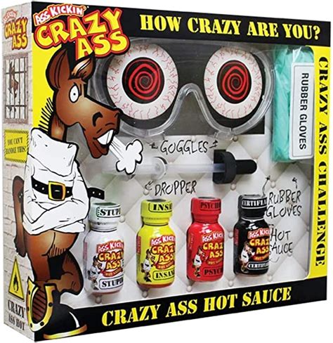 Crazy Ass Hot Sauce Challenge Kit Amazon Ca Home And Kitchen