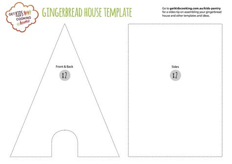 gingerbread house template  kids cooking inventors