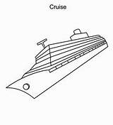 Ship Cruise Coloring Pages Sinking Netart Down Carnival Template sketch template