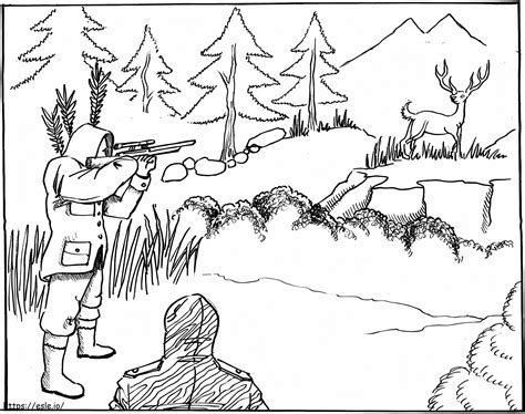 hunting coloring pages  kids coloring page
