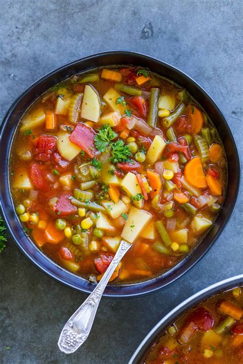 easy vegetable soup recipe natashaskitchencom