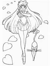 Sailor Coloring Mascara Artemis sketch template