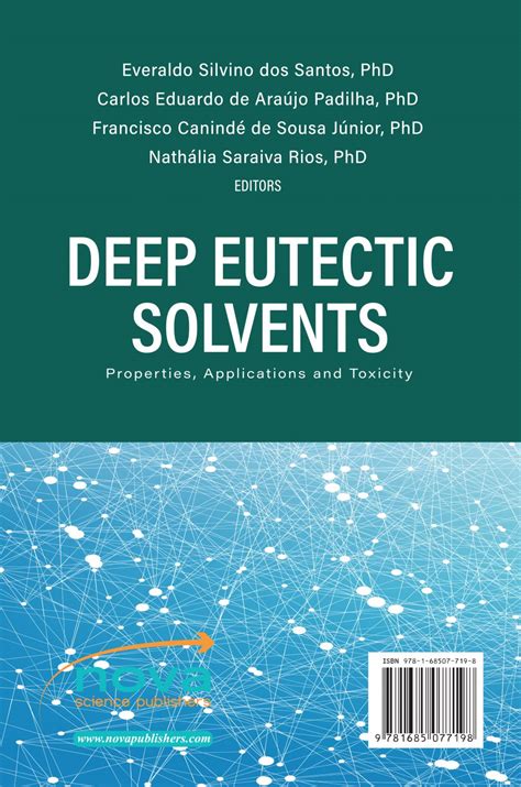 deep eutectic solvents properties applications  toxicity nova