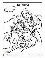 Paul Coloring Pages Bunyan Getcolorings sketch template