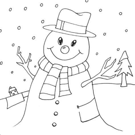snowman coloring pictures printable