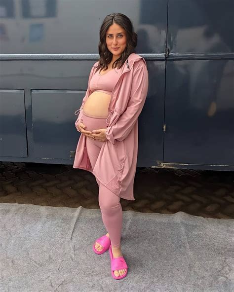 heavily pregnant kareena kapoor khan performs yoga with effortless ease