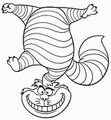 Cheshire Grinsekatze Wunderland Ausmalbilder Coloriage Katze Adults Scarry Dessin Malen Zauber Magie Teapot sketch template