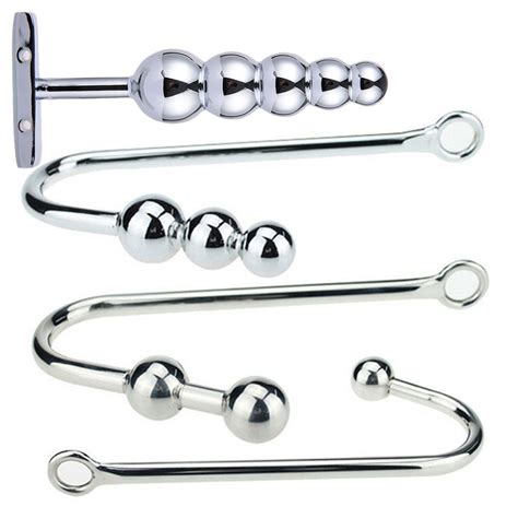 Anal Rope Hook Ball Restraints Bdsm Stainless Steel Toy Adult Play Game