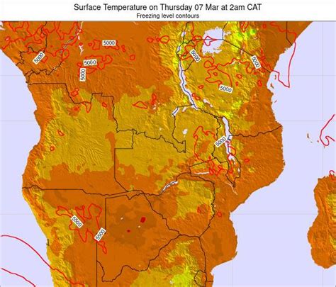 zambia surface temperature  wednesday  apr   cat