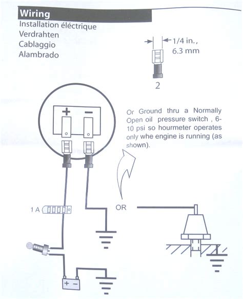 engine hour meter wiring diagram