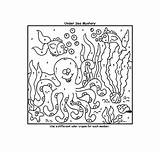 Coloring Pages Number Color Octopus Printable Crayola Print Colour Numbers Kids Para Sheets Numeros Code Sea Con Colorear Adults Fish sketch template