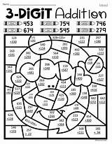 Addition Digit Worksheets Coloring Desalas sketch template