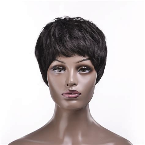 short black pixie cuts hair synthetic short wigs for black
