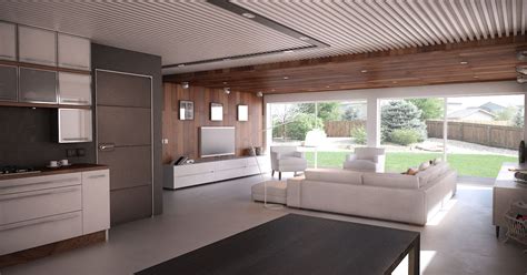 modern house design  open floor plan efficient room