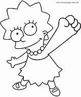Coloring Pages Cartoon Simpsons Printable Color Character Characters Kids Sheets Sheet Print Cartoons sketch template