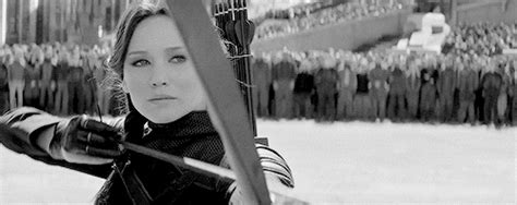 black and white mockingjay part two find and share on giphy