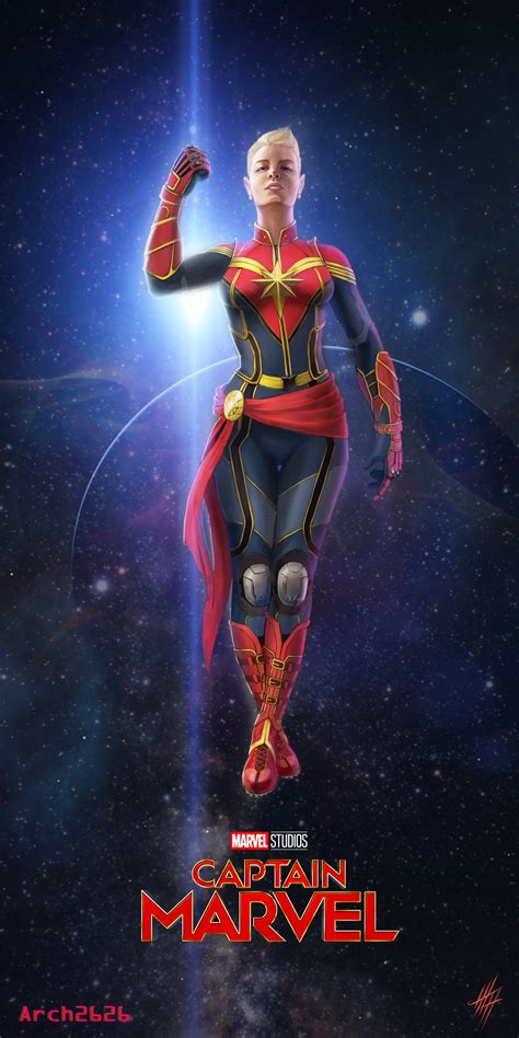 Artstation Captain Marvel Carol Danvers Mcu Eugene