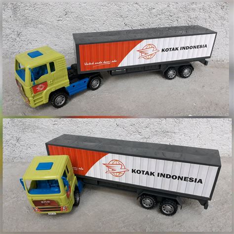 jual mainan truk kontainer mobil trailer anak edukatif truck