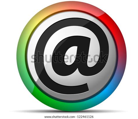 email button stock illustration