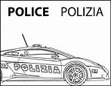 Polizia Coloring Police Pages Car Wecoloringpage sketch template