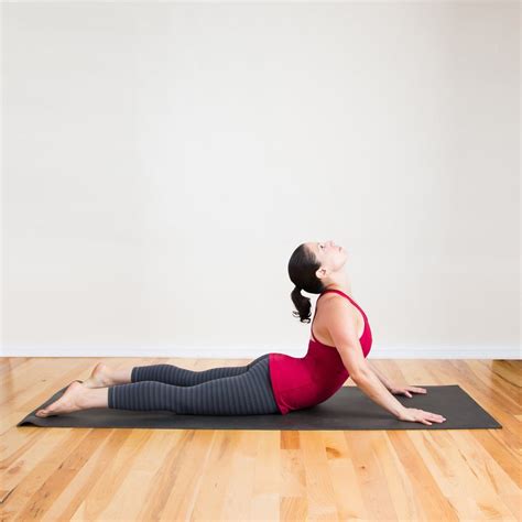 cobra pose yoga sequence for stress popsugar fitness photo 7