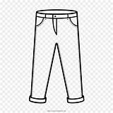 Colorare Pantalones Pants Celana Ausmalbilder Baju Ultracoloringpages Gaun Kisspng Siluet sketch template