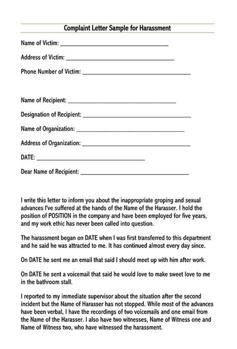 complaint letter templates   write  examples