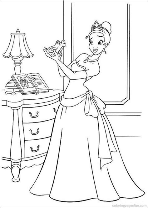 princess   frog coloring pages   printable coloring pages