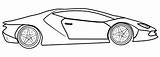 Lamborghini Coloring Egoista sketch template