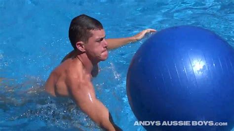 Australian Naked Jack Loves Playing Naked In The Pool With His Swiss