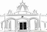 Temple Hindu Drawing Clipart Architecture Sketch Indian Dots Connect Buddhist Kids Drawings Church Sketches Mandir Dot Temples Draw Clip Worksheet sketch template