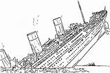 Titanic Sinking sketch template