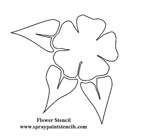 flower stencil outline   flower stencil outline png