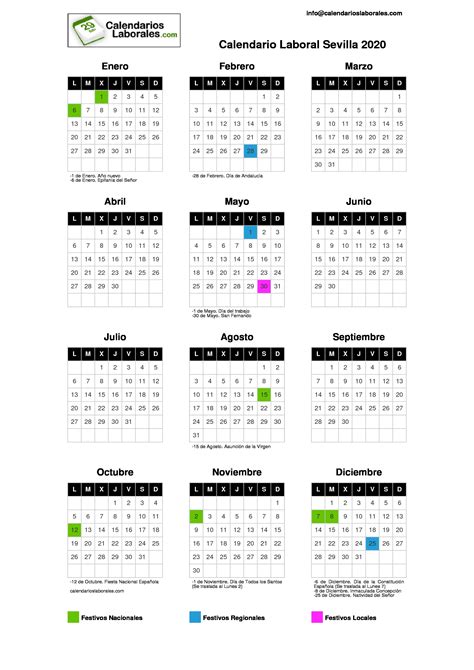 calendario laboral sevilla