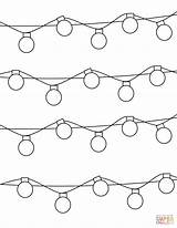 Coloring Lights Christmas Pages Printable Drawing Dot sketch template