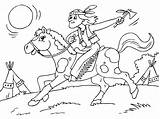 Caballo Indio Cowboys Montando Pferde Ausmalbilder Caballos Pferd Pinnwand Auswählen Site Coloringpages sketch template