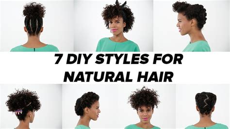 7 easy diy natural hairstyles popsugar beauty