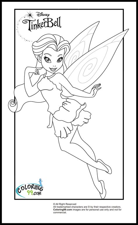 tinkerbell  friends coloring pages minister coloring