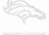 Broncos Coloring Pages Denver Getcolorings sketch template