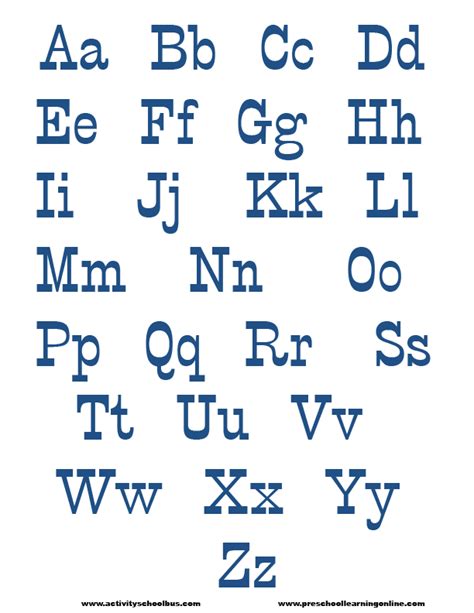 printable alphabet printable alphabet worksheets