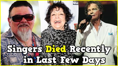 singers  died     days   singer mens