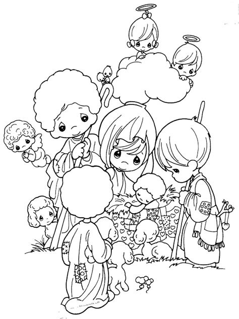precious moments christmas coloring pages   getcoloringscom