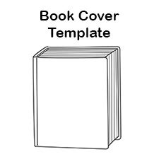 blank book cover template book report reading clip art