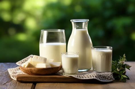 Premium Ai Image Fresh Organic Milk And Alternative Dairy Products On