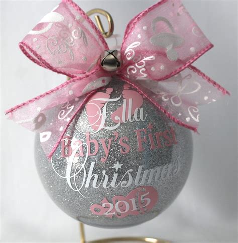 babys  christmas ornament personalized  baby